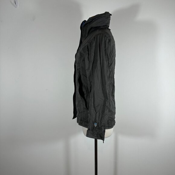 Kuhl Women's Sz XS Projekt Jacket Full Zip Hooded Dynawax Water Resistant Gray - Picture 9 of 14